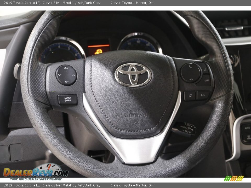 2019 Toyota Corolla LE Classic Silver Metallic / Ash/Dark Gray Photo #7