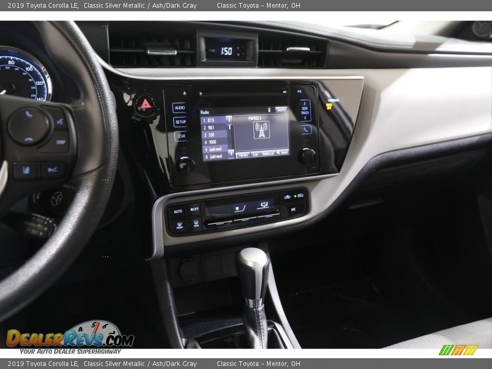 2019 Toyota Corolla LE Classic Silver Metallic / Ash/Dark Gray Photo #9