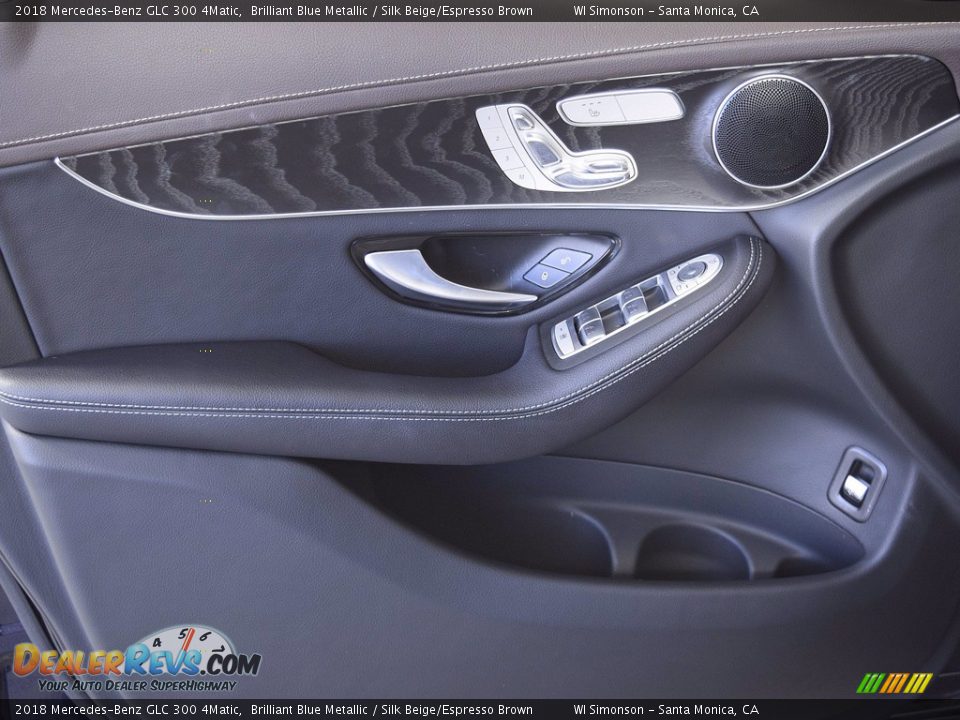 2018 Mercedes-Benz GLC 300 4Matic Brilliant Blue Metallic / Silk Beige/Espresso Brown Photo #28