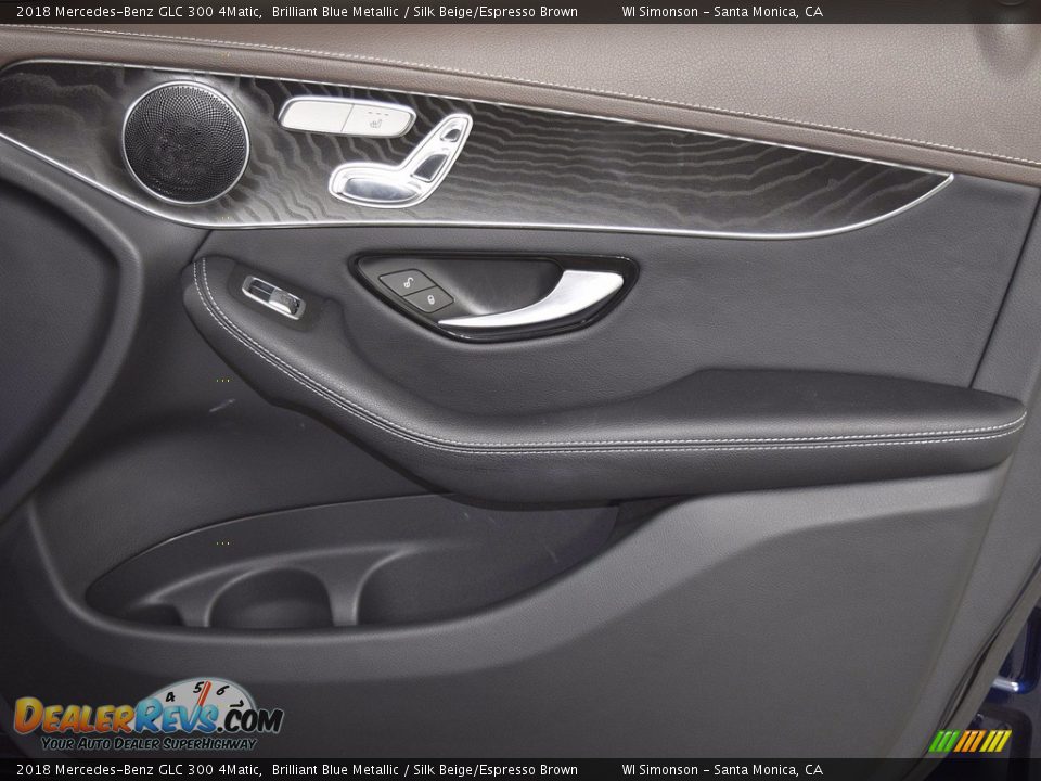 2018 Mercedes-Benz GLC 300 4Matic Brilliant Blue Metallic / Silk Beige/Espresso Brown Photo #29