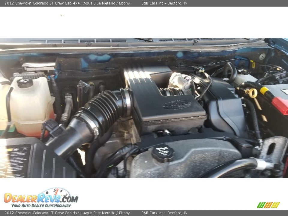 2012 Chevrolet Colorado LT Crew Cab 4x4 Aqua Blue Metallic / Ebony Photo #24