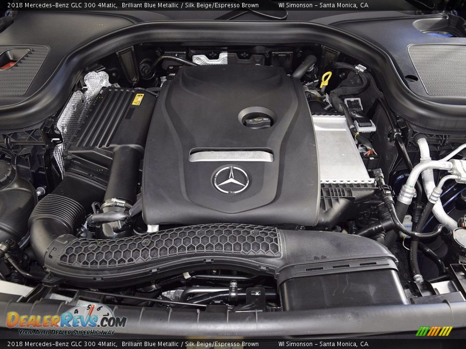 2018 Mercedes-Benz GLC 300 4Matic Brilliant Blue Metallic / Silk Beige/Espresso Brown Photo #30