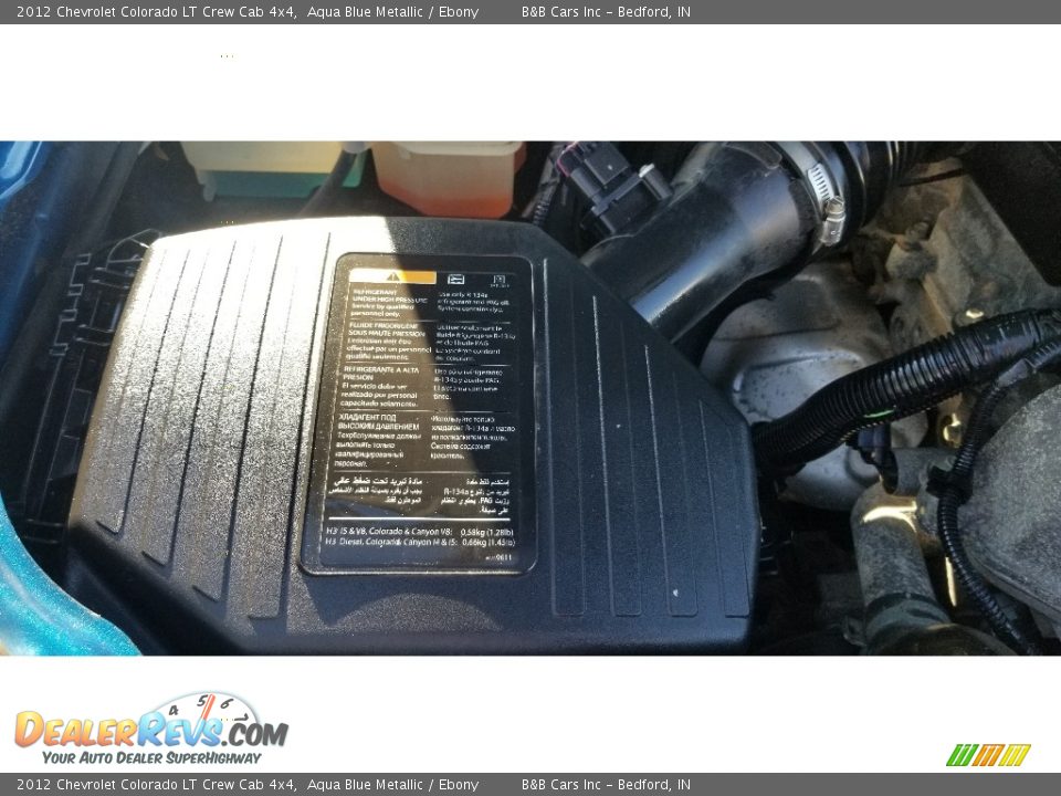 2012 Chevrolet Colorado LT Crew Cab 4x4 Aqua Blue Metallic / Ebony Photo #25