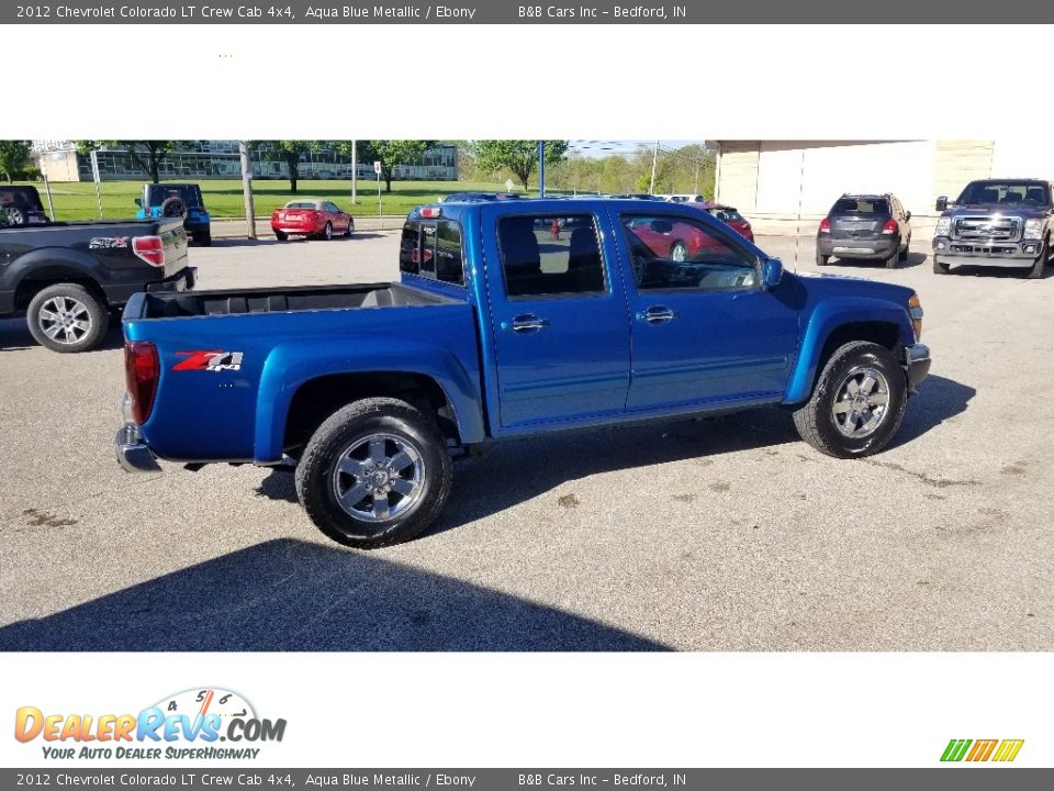 2012 Chevrolet Colorado LT Crew Cab 4x4 Aqua Blue Metallic / Ebony Photo #27