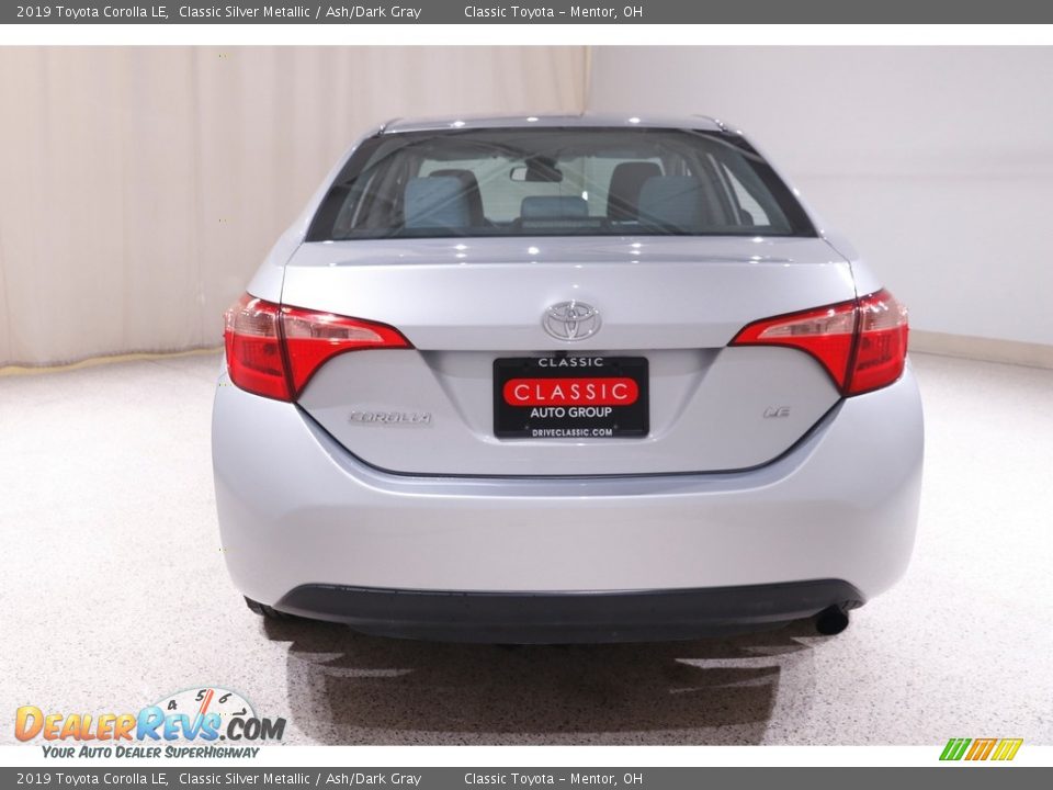 2019 Toyota Corolla LE Classic Silver Metallic / Ash/Dark Gray Photo #15
