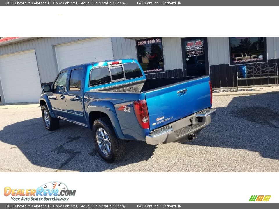 2012 Chevrolet Colorado LT Crew Cab 4x4 Aqua Blue Metallic / Ebony Photo #28