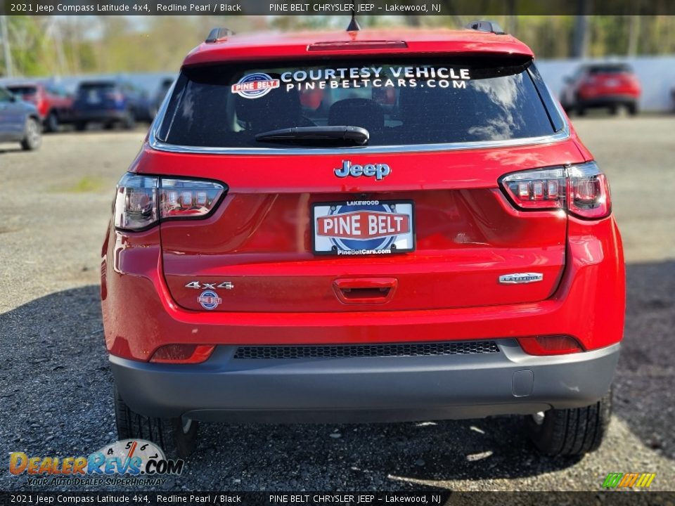 2021 Jeep Compass Latitude 4x4 Redline Pearl / Black Photo #5