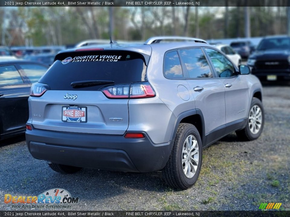 2021 Jeep Cherokee Latitude 4x4 Billet Silver Metallic / Black Photo #4