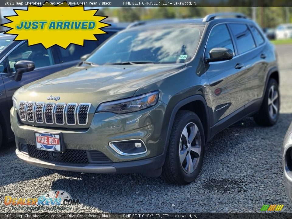 2021 Jeep Cherokee Limited 4x4 Olive Green Pearl / Black Photo #1