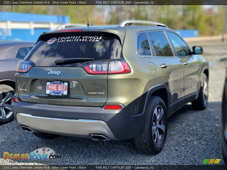 2021 Jeep Cherokee Limited 4x4 Olive Green Pearl / Black Photo #3