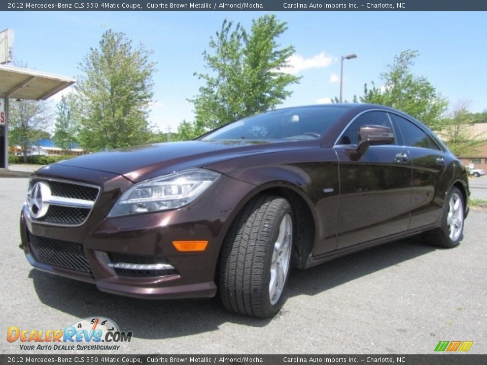 2012 Mercedes-Benz CLS 550 4Matic Coupe Cuprite Brown Metallic / Almond/Mocha Photo #6