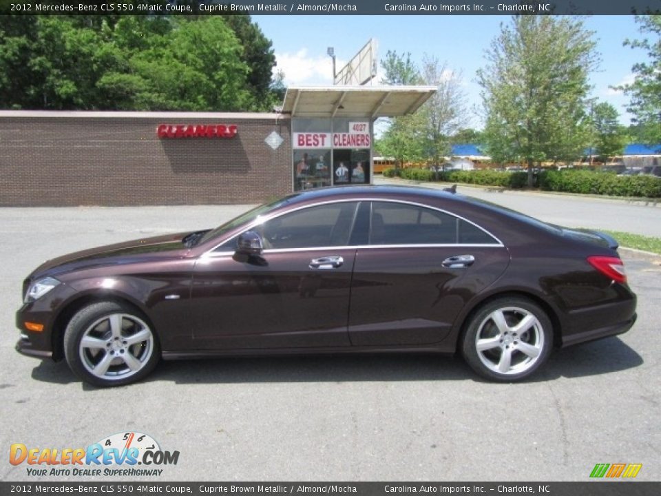 2012 Mercedes-Benz CLS 550 4Matic Coupe Cuprite Brown Metallic / Almond/Mocha Photo #7