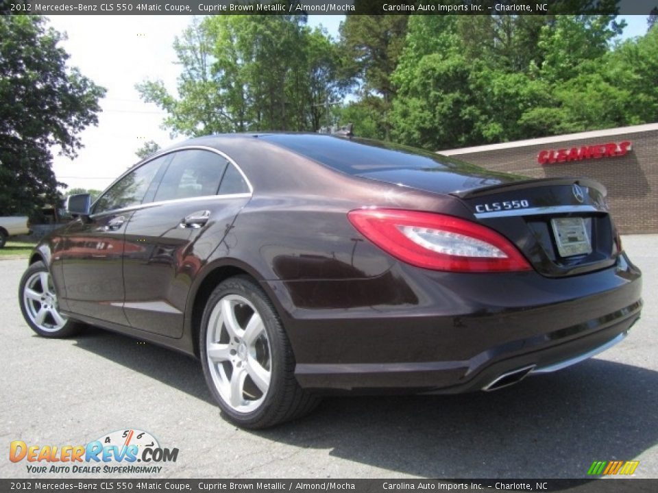 2012 Mercedes-Benz CLS 550 4Matic Coupe Cuprite Brown Metallic / Almond/Mocha Photo #8
