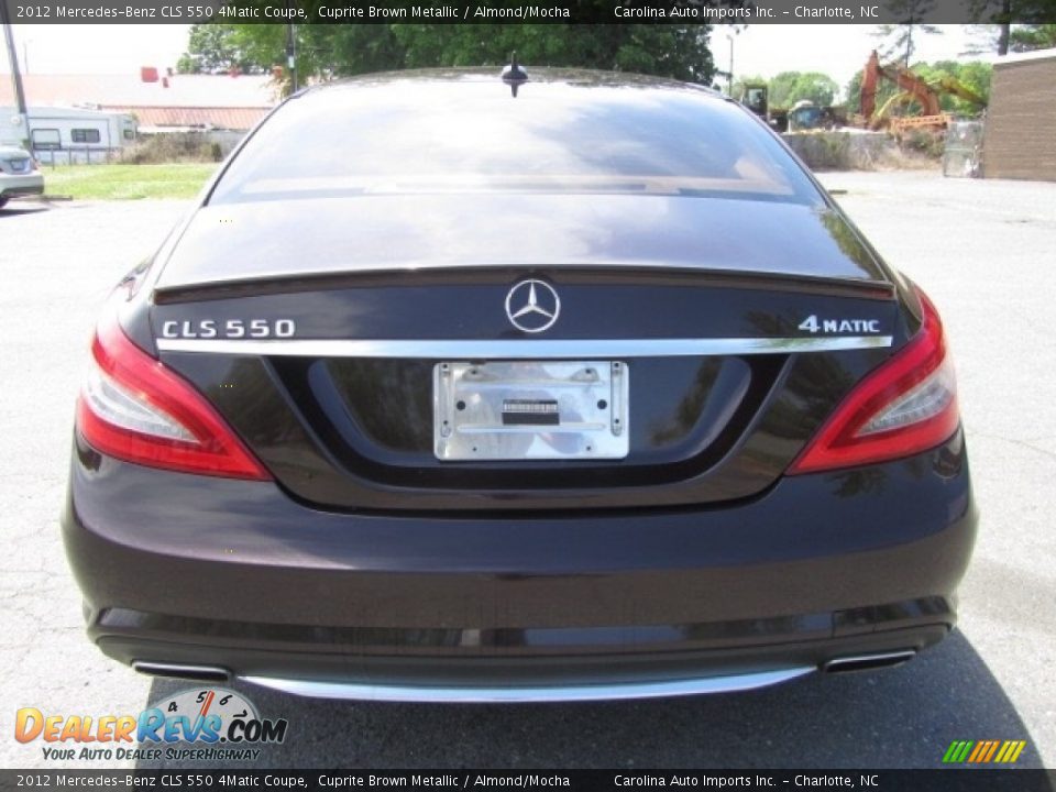 2012 Mercedes-Benz CLS 550 4Matic Coupe Cuprite Brown Metallic / Almond/Mocha Photo #9