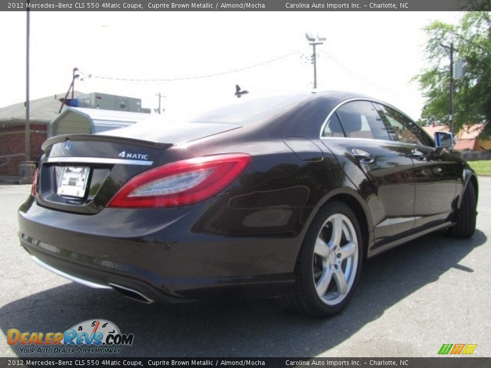 2012 Mercedes-Benz CLS 550 4Matic Coupe Cuprite Brown Metallic / Almond/Mocha Photo #10