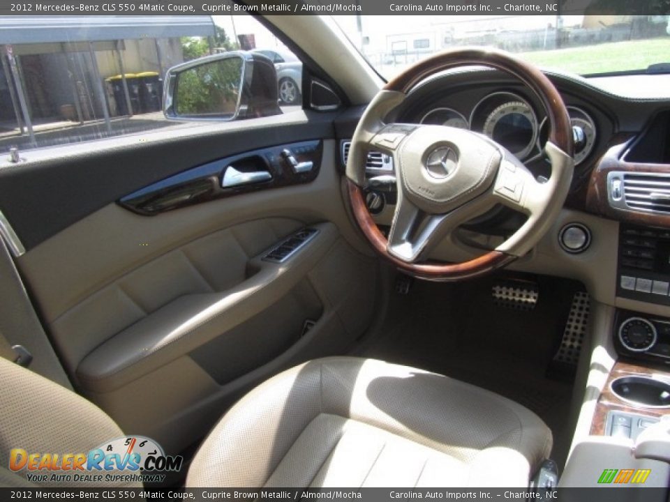 2012 Mercedes-Benz CLS 550 4Matic Coupe Cuprite Brown Metallic / Almond/Mocha Photo #12