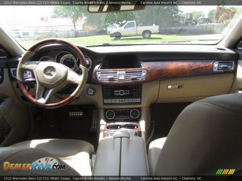 2012 Mercedes-Benz CLS 550 4Matic Coupe Cuprite Brown Metallic / Almond/Mocha Photo #13