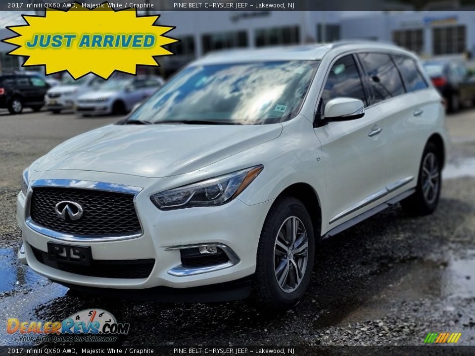 2017 Infiniti QX60 AWD Majestic White / Graphite Photo #1