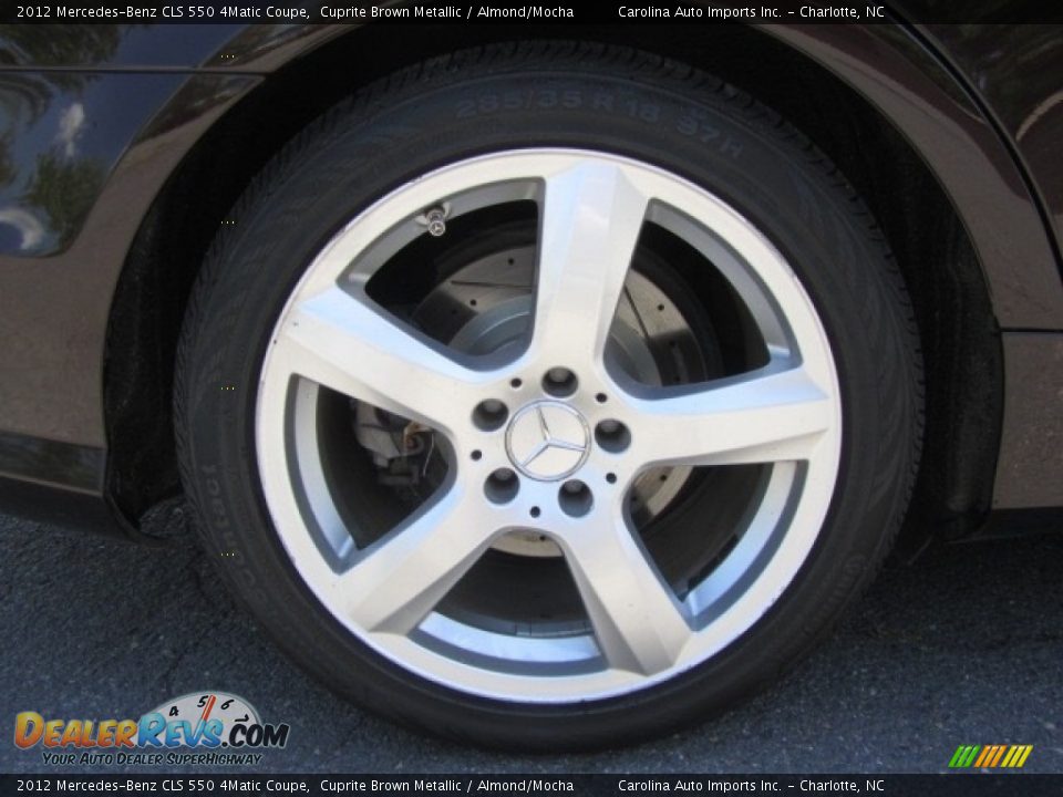 2012 Mercedes-Benz CLS 550 4Matic Coupe Cuprite Brown Metallic / Almond/Mocha Photo #26