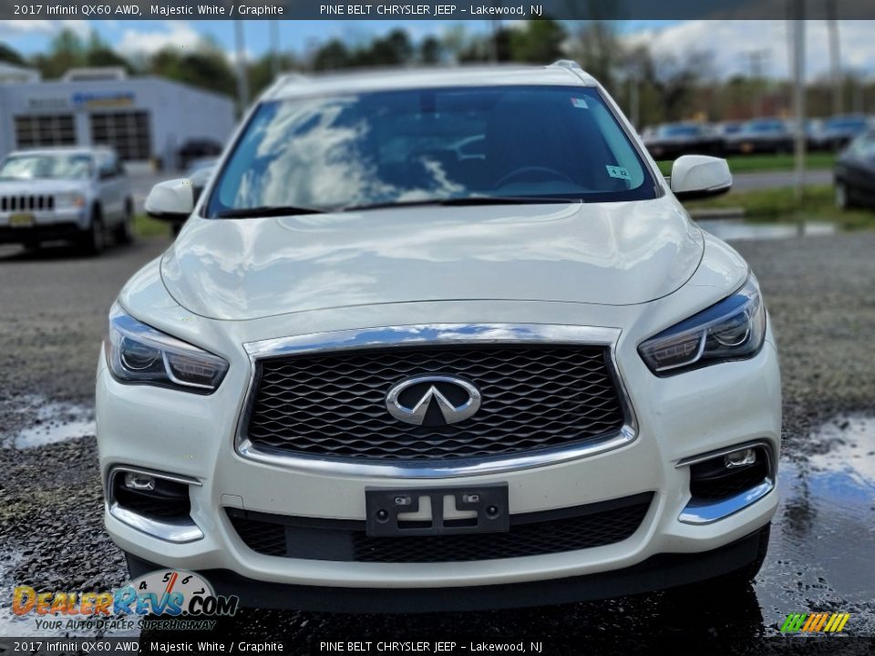 2017 Infiniti QX60 AWD Majestic White / Graphite Photo #2