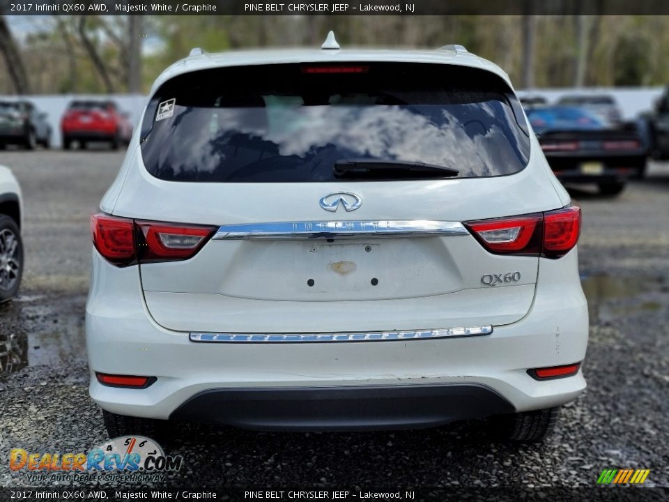 2017 Infiniti QX60 AWD Majestic White / Graphite Photo #4