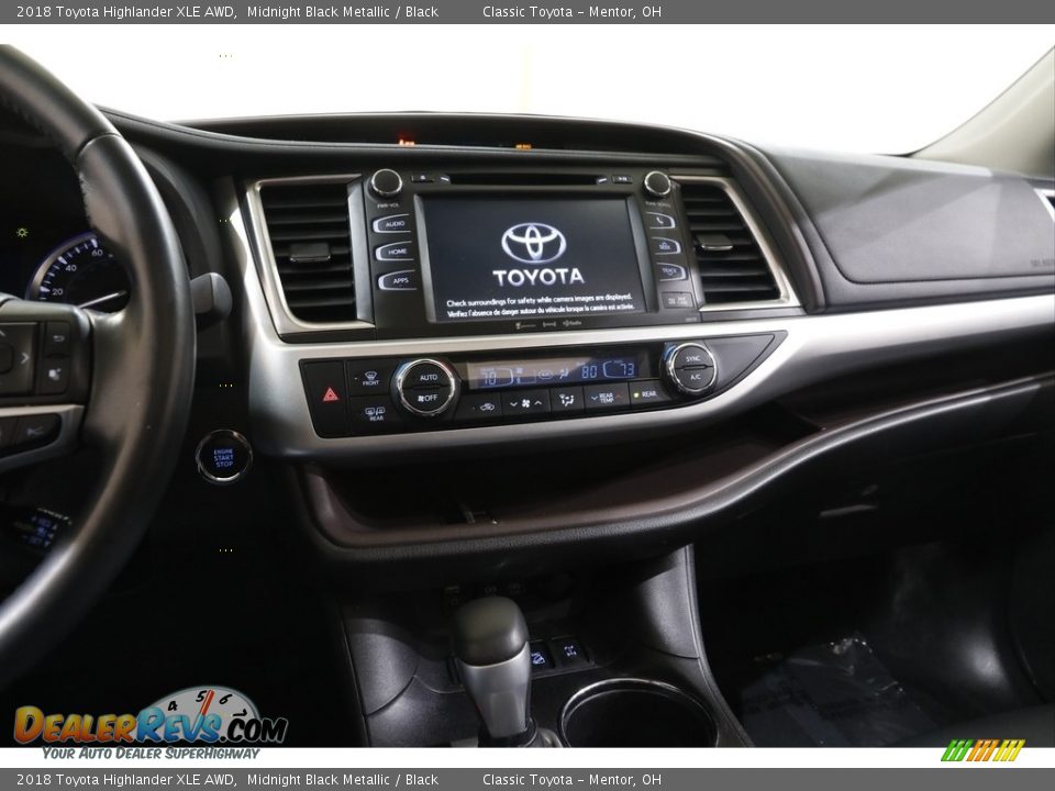 2018 Toyota Highlander XLE AWD Midnight Black Metallic / Black Photo #9
