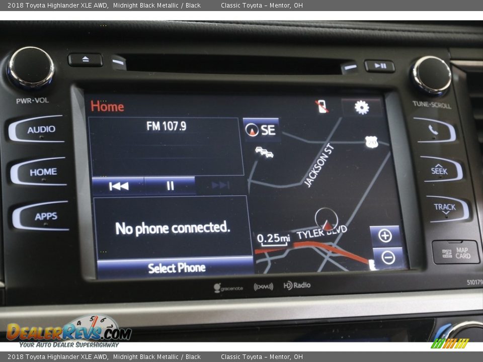 2018 Toyota Highlander XLE AWD Midnight Black Metallic / Black Photo #10