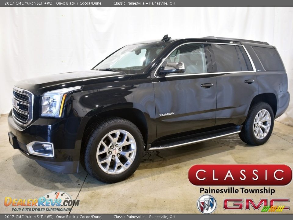 2017 GMC Yukon SLT 4WD Onyx Black / Cocoa/Dune Photo #1