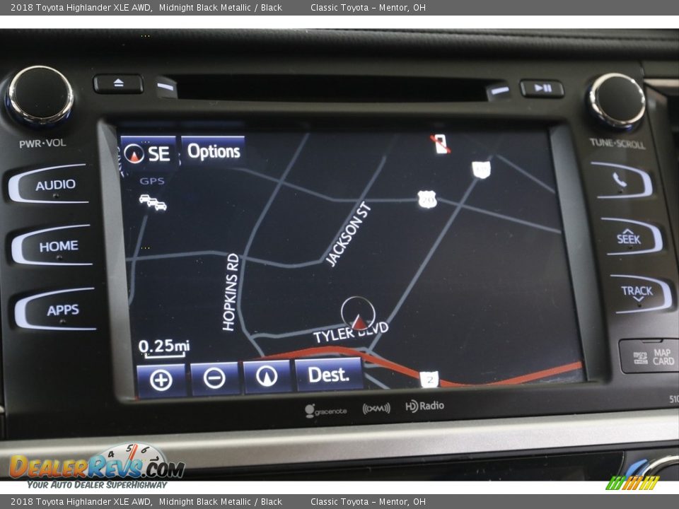 2018 Toyota Highlander XLE AWD Midnight Black Metallic / Black Photo #11