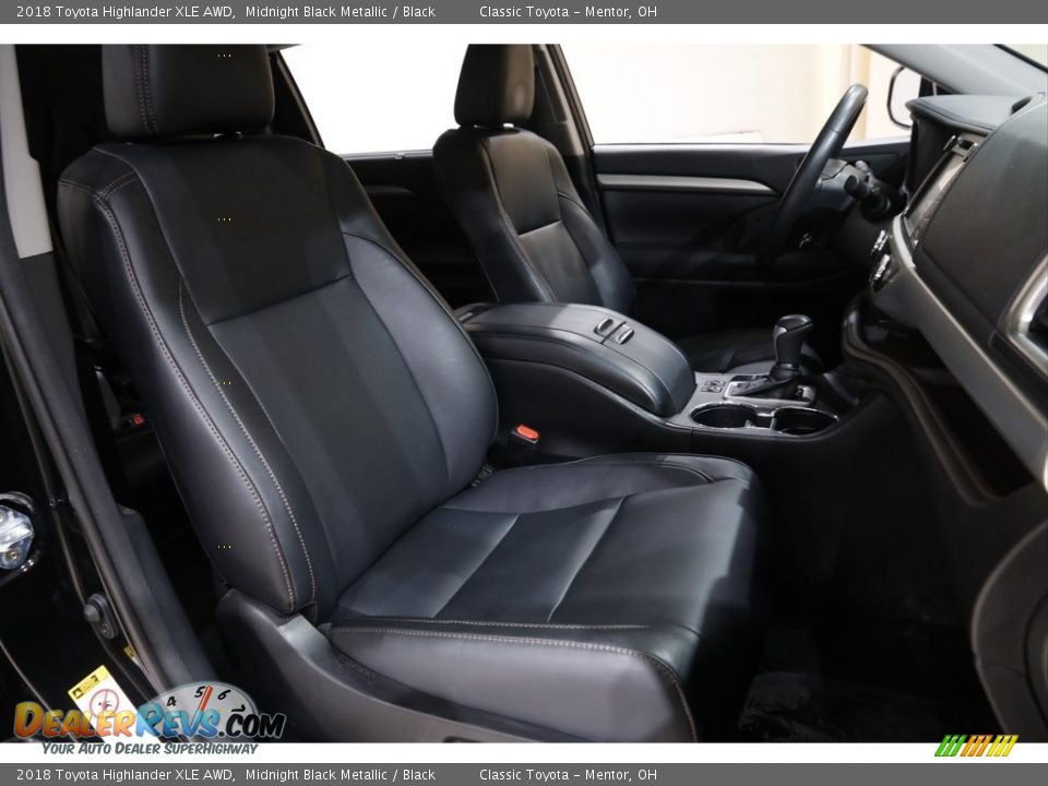 2018 Toyota Highlander XLE AWD Midnight Black Metallic / Black Photo #14
