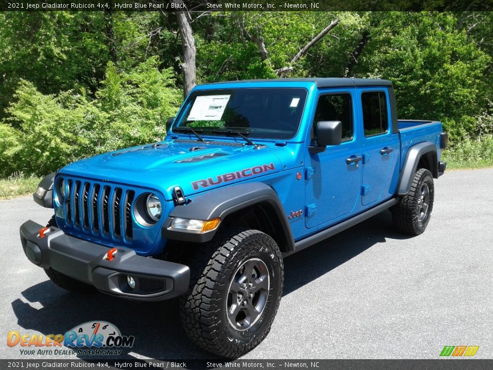 2021 Jeep Gladiator Rubicon 4x4 Hydro Blue Pearl / Black Photo #2