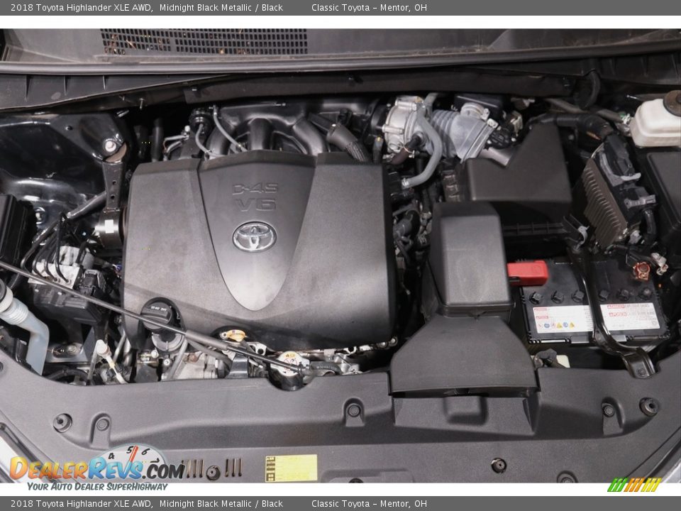 2018 Toyota Highlander XLE AWD Midnight Black Metallic / Black Photo #19