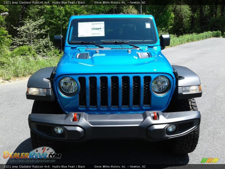 2021 Jeep Gladiator Rubicon 4x4 Hydro Blue Pearl / Black Photo #3