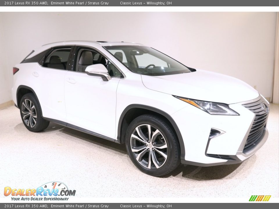 2017 Lexus RX 350 AWD Eminent White Pearl / Stratus Gray Photo #1