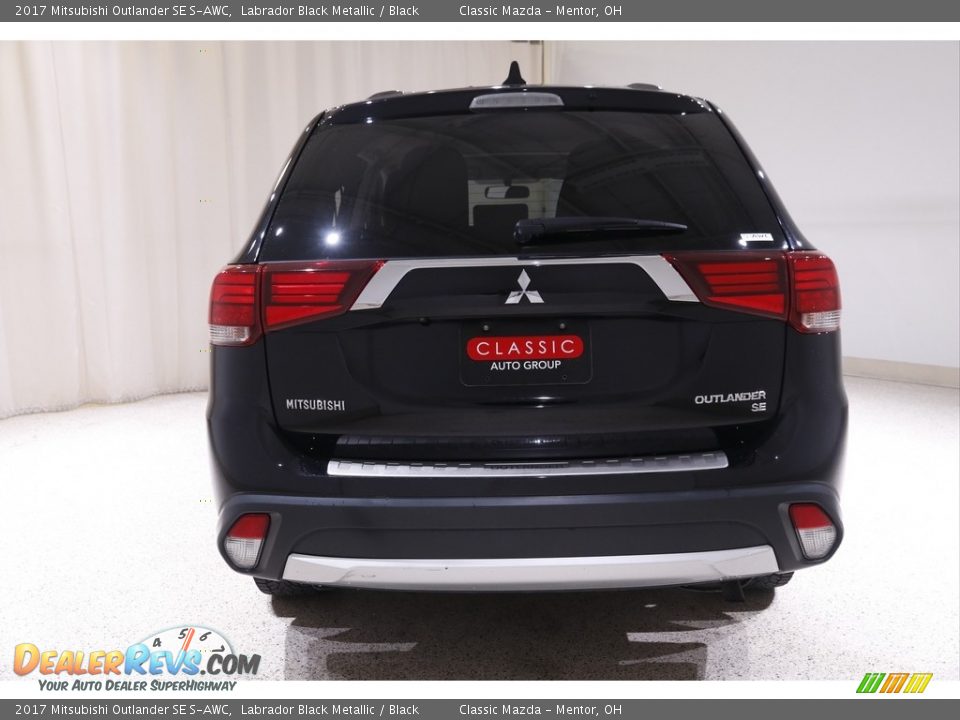 2017 Mitsubishi Outlander SE S-AWC Labrador Black Metallic / Black Photo #18