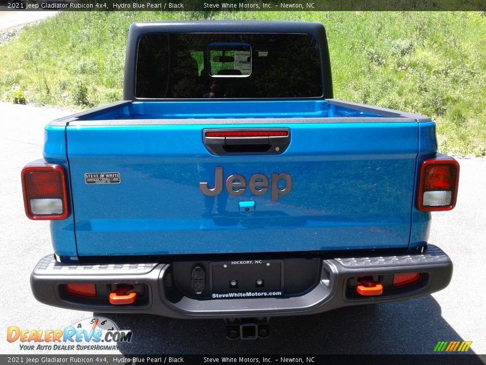 2021 Jeep Gladiator Rubicon 4x4 Hydro Blue Pearl / Black Photo #7