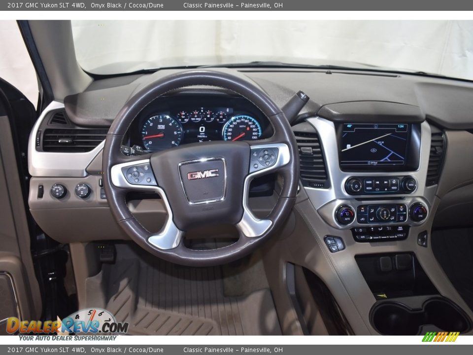 2017 GMC Yukon SLT 4WD Onyx Black / Cocoa/Dune Photo #15