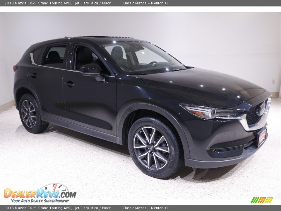 2018 Mazda CX-5 Grand Touring AWD Jet Black Mica / Black Photo #1