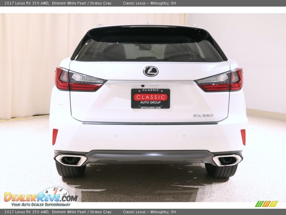 2017 Lexus RX 350 AWD Eminent White Pearl / Stratus Gray Photo #22