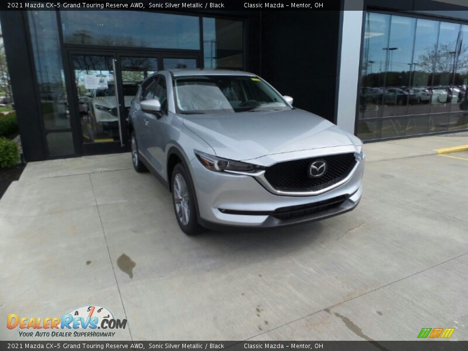 2021 Mazda CX-5 Grand Touring Reserve AWD Sonic Silver Metallic / Black Photo #1