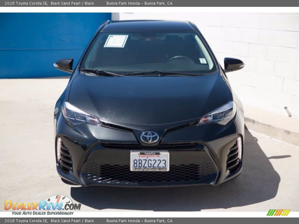 2018 Toyota Corolla SE Black Sand Pearl / Black Photo #7