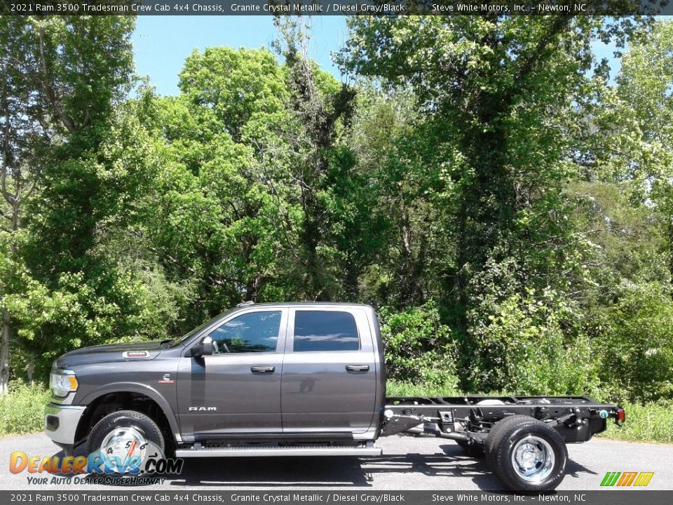 2021 Ram 3500 Tradesman Crew Cab 4x4 Chassis Granite Crystal Metallic / Diesel Gray/Black Photo #1