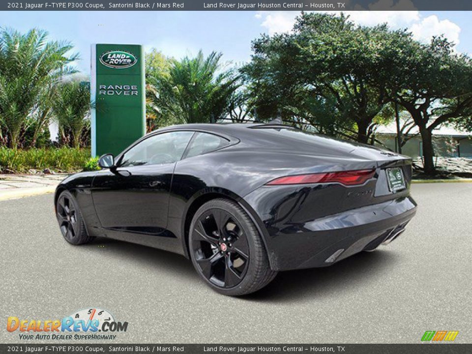 2021 Jaguar F-TYPE P300 Coupe Santorini Black / Mars Red Photo #10