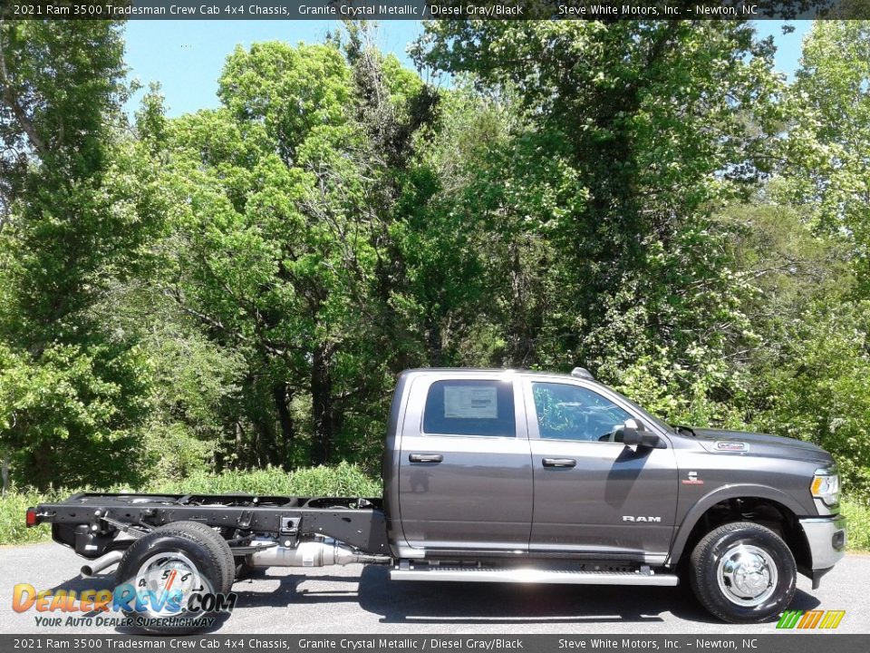 Granite Crystal Metallic 2021 Ram 3500 Tradesman Crew Cab 4x4 Chassis Photo #5