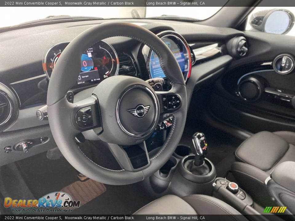 Carbon Black Interior - 2022 Mini Convertible Cooper S Photo #12