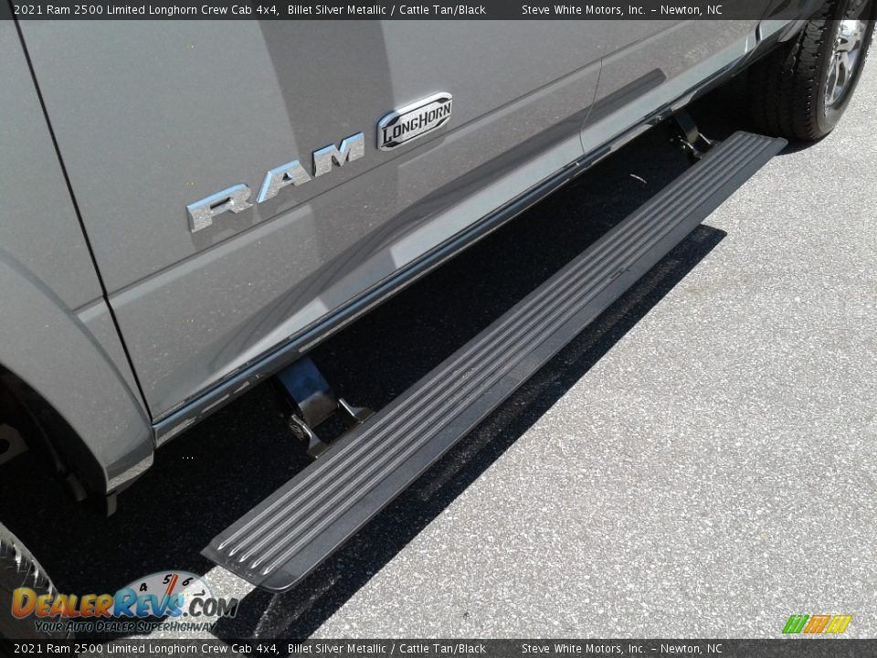 2021 Ram 2500 Limited Longhorn Crew Cab 4x4 Billet Silver Metallic / Cattle Tan/Black Photo #3