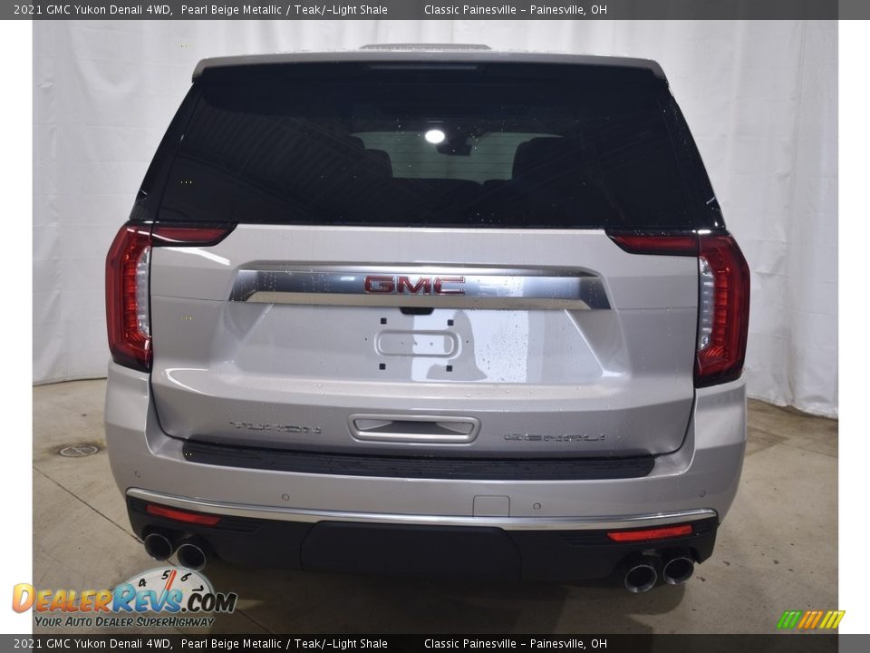 2021 GMC Yukon Denali 4WD Pearl Beige Metallic / Teak/­Light Shale Photo #3