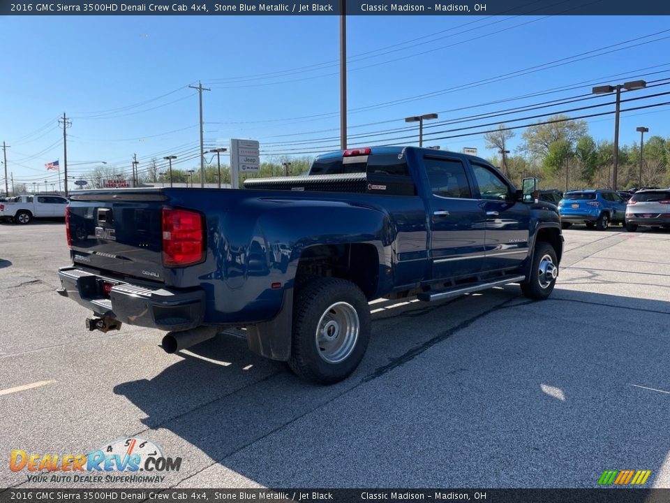 2016 GMC Sierra 3500HD Denali Crew Cab 4x4 Stone Blue Metallic / Jet Black Photo #2