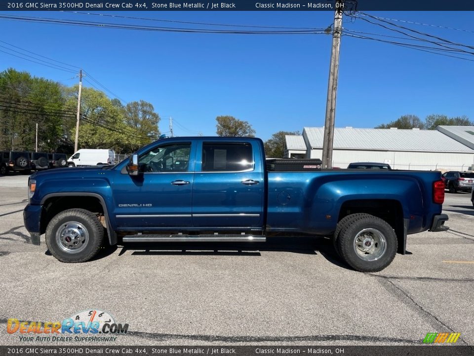 Stone Blue Metallic 2016 GMC Sierra 3500HD Denali Crew Cab 4x4 Photo #3