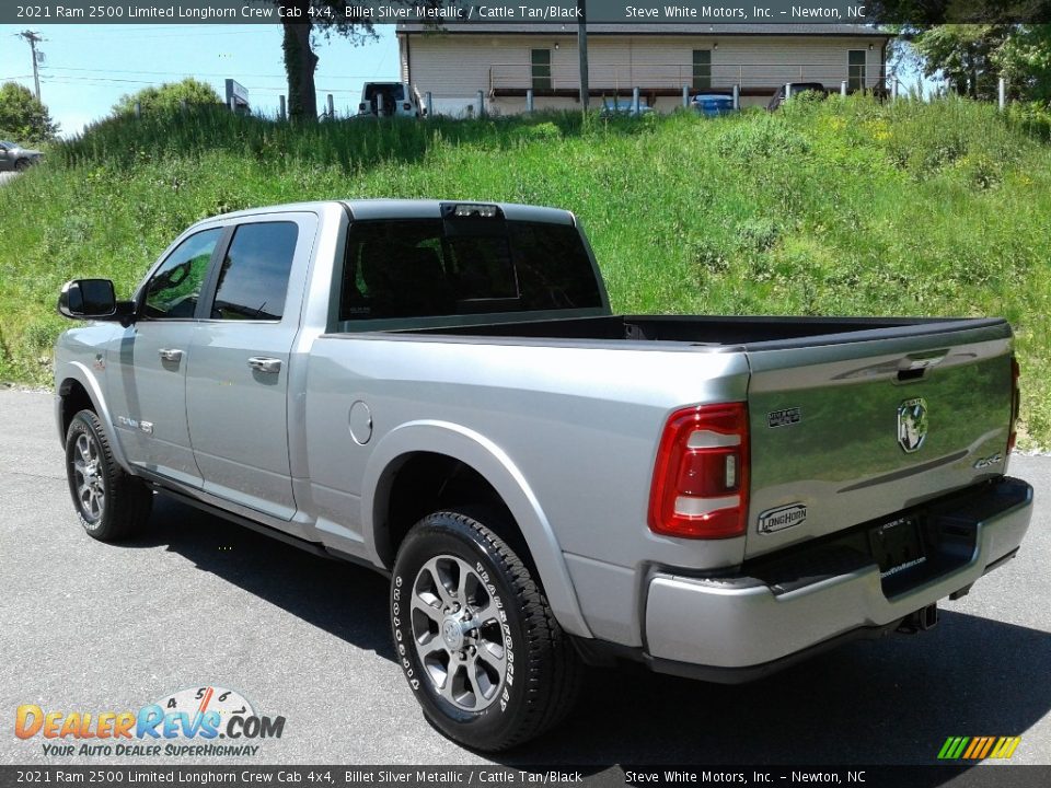 2021 Ram 2500 Limited Longhorn Crew Cab 4x4 Billet Silver Metallic / Cattle Tan/Black Photo #11